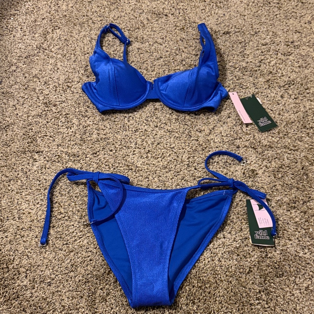 Wild Fable Blue Bikini Set